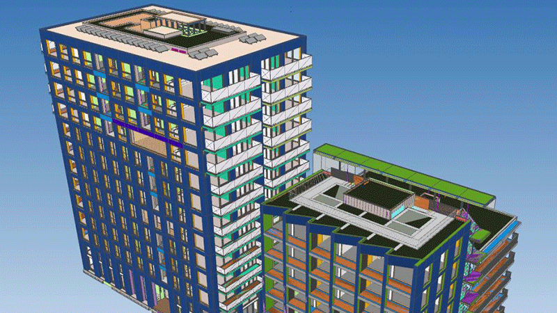 BIM Revit gebouwmodel voor woningbouw en utiliteit – installatietechnisch tekenwerk