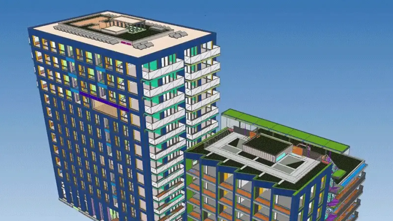 BIM Revit gebouwmodel voor woningbouw en utiliteit – installatietechnisch tekenwerk