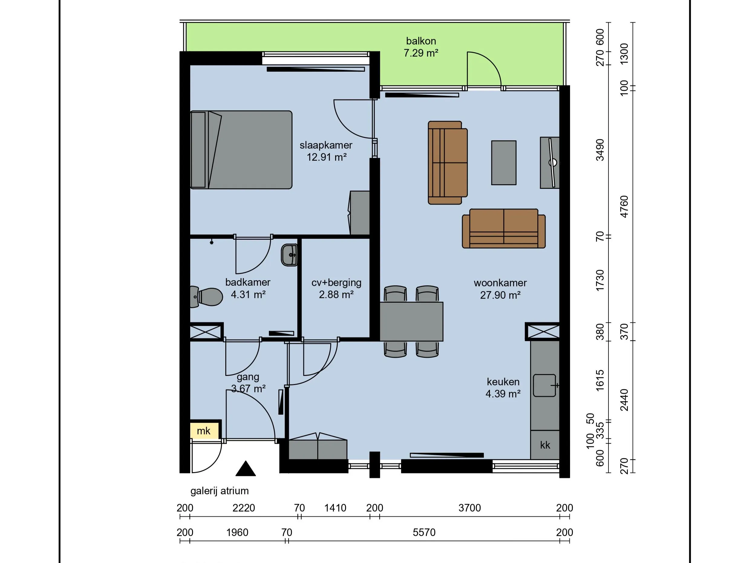 NEN 2580 plattegrond.